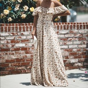 Off the shoulder maxi dress